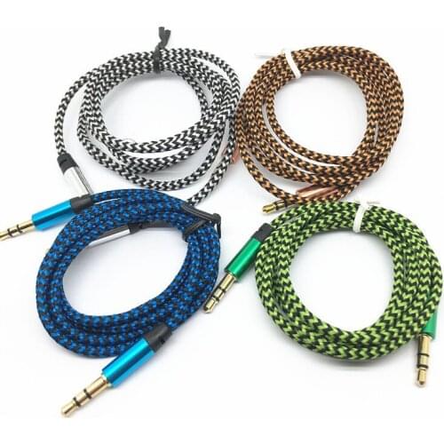 3.5mm Stereo Car Auxiliary Audio Cable Male To Male for Smart Phone Aux Auxiliary Sound Stereo Audio Data 3.5mm Cable