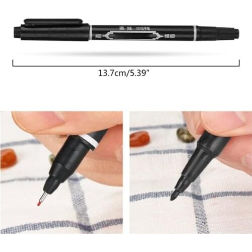 3pcs Tattoo Skin Marker Scribe Dual-Tip Permanent Tattoo Piercing Pen Body Art Supply Tool Au03 21 Dropshipping