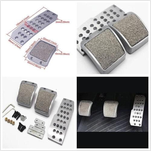 Car Styling Accessories 3x Car Non-Slip Foot Rest Fuel Brake MT Pedal For Acura Honda Civic Accord Japanese Car model