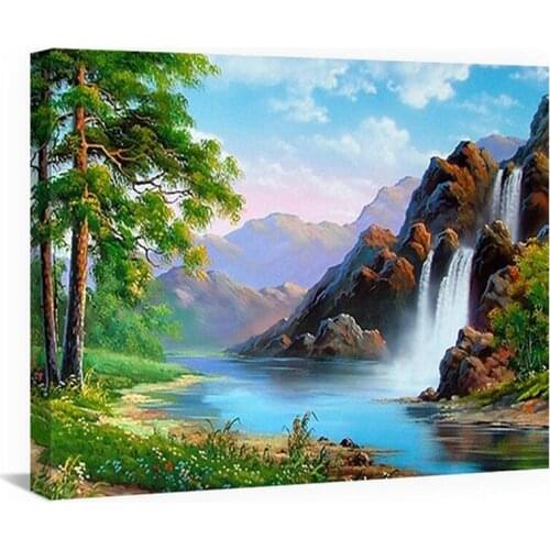 Natural Scene bead embroidery diamond full drill square Resin Diamond painting 5d Cross Stitch Rhinestone mosaic wall decor art