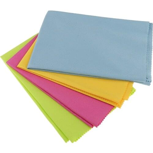 Large 4-pack Microfiber Cleaning Wipes for Glasses, Camera Lenses, Cell Phones