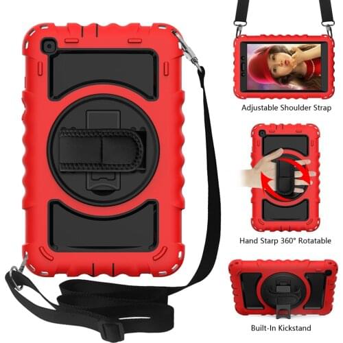 Case for Samsung TAB A8.0 T290 T295 2019 with Adjustable Shoulder Strap cover For Samsung Galaxy Tab SM-T290 Kickstand Cover