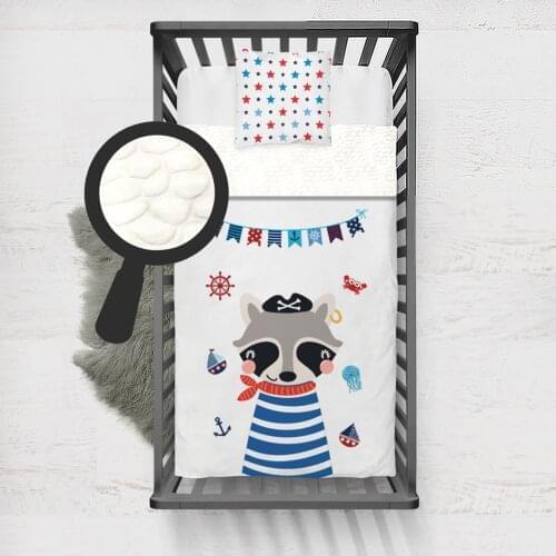 Kids Minky Blanket Super Soft and Warm Blankets Children for Couch and Bed Little Pirate Be Brave Blue Model 028