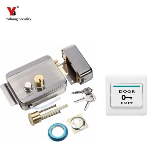 Yobang Security Home Stainless Steel Electronic Door Lock for Video Doorphone Intercom electric lock Electric Strike for door