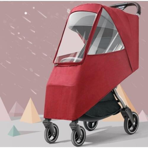 Hot Universal Waterproof Winter Thicken Rain Cover Wind Dust Shield Full Cover Raincoat For Baby Stroller Pushchairs Rain Cover