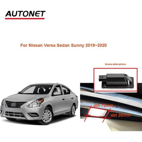 Fisheye rear view camera For Nissan Versa Sedan Sunny 2019~2020 rear camera/ AHD720P backup camera/license plate camera