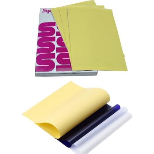100 Sheets Tattoo Transfer Paper A4 Size Paper Thermal Stencil Carbon Copier Paper Spirit Stencil Carbon For Tattoo Supply