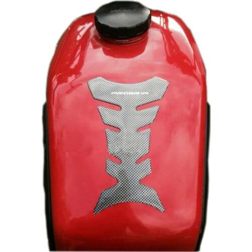 LARATH 1pcs Carbon Fiber Tank Pad Tankpad Protector Sticker For Motorcycle Universal Fishbone