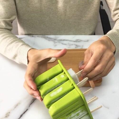 Hot Popsicle Molds Sets Silicone Ice Popsicle Maker Molds Reusable DIY Popsicle Maker for Homemade Ice Cream in Summer