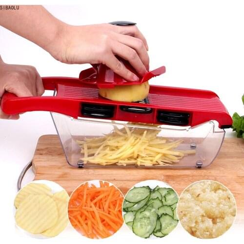 Multi-function Mandoline Cutter Vegetable Cutter Slicer 6 Blades Julienne Grater Fruit Peeler Potato Onion Kitchen Cooking Tools