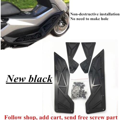 Modified motorcycle no harm install nmax155 nmax footrest footpad foot rest panel pad mat for yamaha nmax155 nmax125 2016-2019