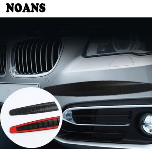 NOANS Car Corner Protector Carbon Fiber Guard Strip Bumper Crash Bar For Fiat 500 Punto Chevrolet Cruze Aveo Peugeot 206 307 308