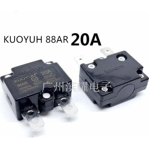 4Pcs Taiwan KUOYUH 88AR-20A Overcurrent Protector Overload Switch Automatic Reset