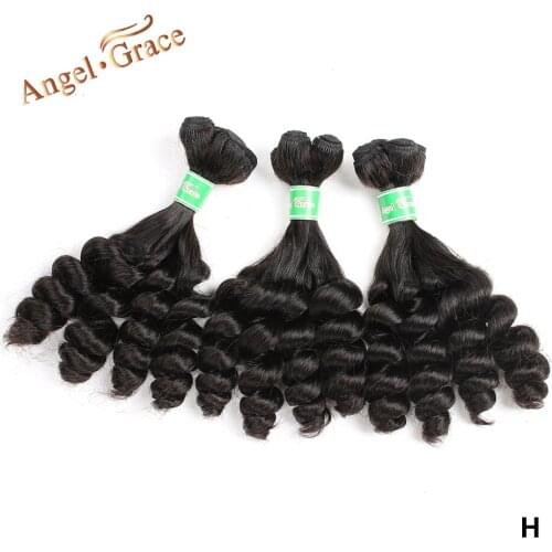Peruvian Hair Bundles Double Drawn Funmi Hair Loose Wave 1/3/4 Piece Natural Color Angel Grace Hair Remy Human Hair Extensions