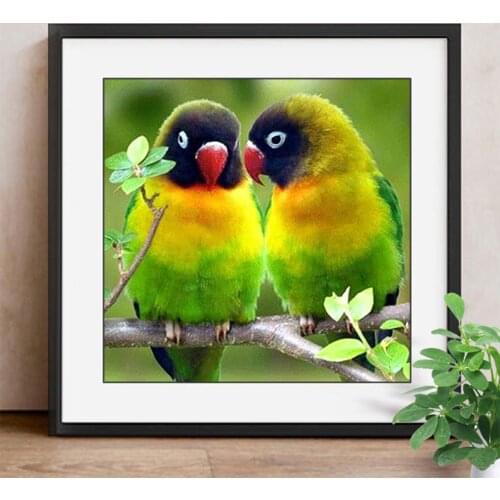 Full Square Diamond Painting Animal Bird Decoration Home 5D DIY Diamond Embroidery Mosaic Lover Rhinestone Gift