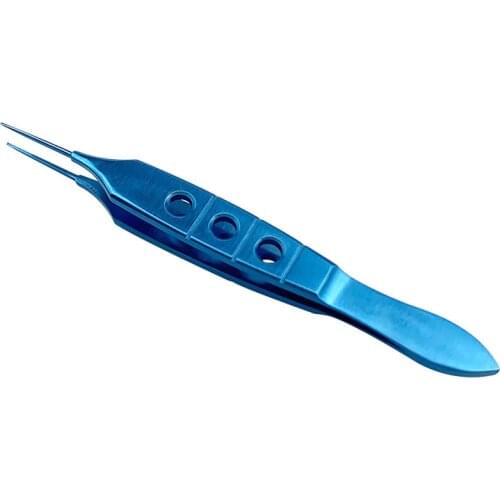 Straight toothed forceps tip 0.12mm 85mm long teeth tweezers opthalmic eye instrument