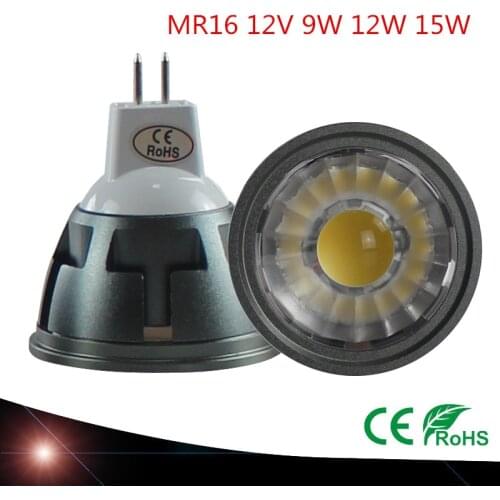 New arrival high quality LED Spotlights MR16 9W 12 W 15 W 12 V dimmable ceiling lamp LED Christmas Issuer cool warm white lamp