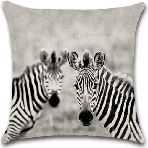 Zebra African animal cushion cover Party Decor car Chair shop seat Home sofa Decoration kids friend gift present Pillowcase
