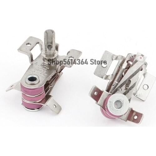 AC 250V/125V 16A Electric Bimetallic Adjustable Thermostat Heating Limiter 2pcs