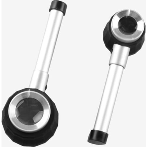 20pcs/lot 10X ProfessionalHandheld Magnifier 25mm Optical Glass Lens LED Identify Jewelry Magnifying Loupe with Measure Scale