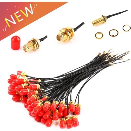 300PCS 15CM SMA Straight JACK TO IPEX FEMALE connector RF Pigtail cable uFL/u.FL/IPX Antenna adapter wire for WIFI/GSM/GPS