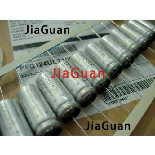 4PCS NEW RIFA PEG124 350V10UF 13x28MM HiFi Audio axial electrolytic capacitor PEG 124 10uF/350V Filter amplifier 350V 10uF