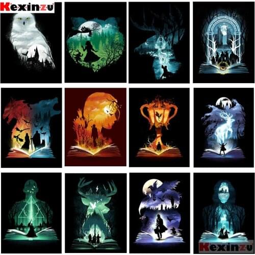 5D Diy Diamond Painting Cartoon Movie Book Cross Stitch Kits Full Drill Square Embroidery Mosaic Art Pictures Home Decoration C6