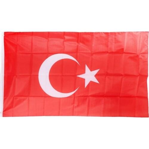 90*150cm Turkey Flag 3*5ft Banner Turkish Home Decoration Hanging Country Flags