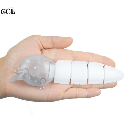 CCLTBA 10PCS 15.2CM 5-Segment Sinking Multi Jointed Swimbait Todapole Floating Blank Hard Artificial Fishing Lure