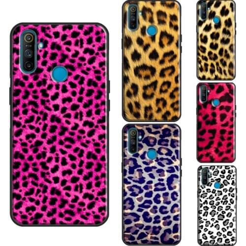 Leopard Pattern Animal Colorful Case For OnePlus 8T 7T Nord 7 8 9 Pro Cover For Realme C3 C15 C21 7i Q3 6 7 8 Pro GT Neo