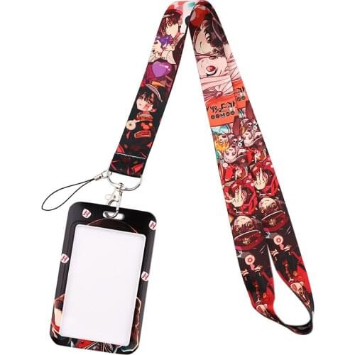 12pcs/lot E3155 Anime Heart Card Holder ID Holder Bus Card Holder Staff Card With With buckle Lanyard