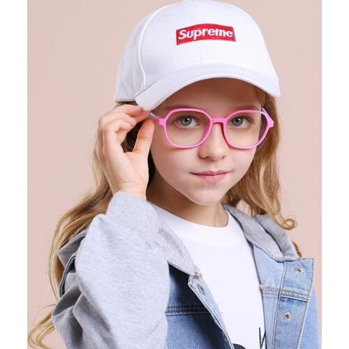 Kilig Kids Blue Light Glasses Lenses Girls Flexible Optic Frame Anti Reflective Computer Eyeglasses Blue Light Blocking Glasses