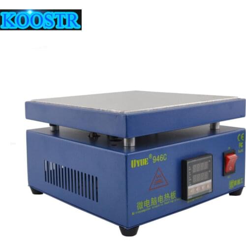 UYUE946C Electronic Hot Plate Preheat LCD Digital Display Preheating Station for PCB SMD heating phone LCD touch screen separate