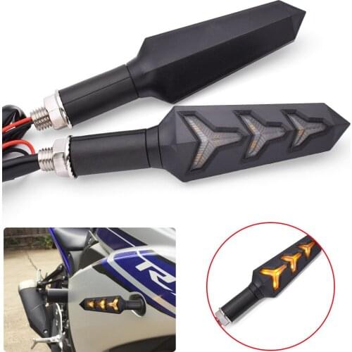 Motorcycle Indicators Flowing Turn Signal Lights Motorbike Turning Indicators For Honda PCX 125 150 KASAWAKI VERSYS Z650 Z400
