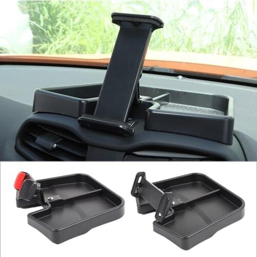 Center Console Mobile Phone Holder Storage Box ABS Material Flexible And Adjustable For Jeep Renegade 2015 Up Storage Box