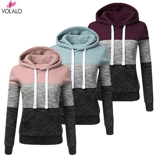 Patchwork Hoodies Sweatshirts Women Casual Pullover Tops Jumper Hooded Sweatshirt Female Hoodie Sudadera Plus Size S-5XL