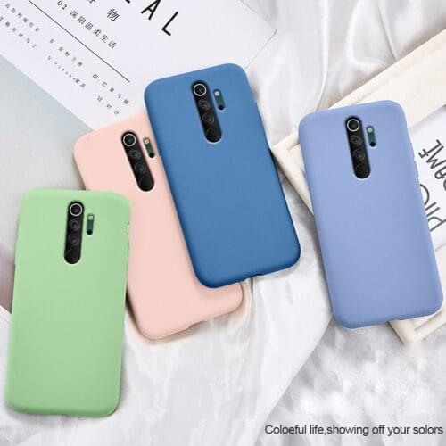 Soft Case for Xiaomi Redmi Note 8 Luxury Original Liquid Silicone Cover for Redmi Note 8 Pro Microfiber Cloth Lining Cushion Bag