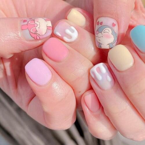 Romantic Valentines Day Nail Stickers Love Heart Adhesive Wraps Decals Sliders for Nails Art Decoration Manicure Tattoo Design