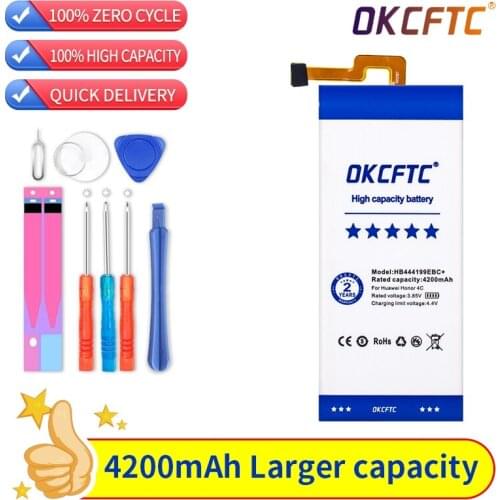 Original HB444199EBC+ For Huawei Honor 4C C8818 CHM- CL00 CHM-TL00H Replacement Phone Battery