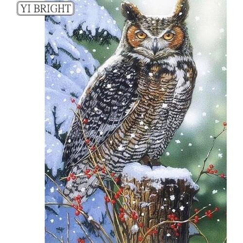 Full Square Diamond Embroidery Complet Kit Owl 5d Diamond Painting Rhinestone Picture Diamond Mosaic Home Decorations