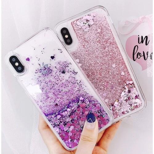 Glitter Liquid Quicksand Soft Case for Redmi Note 7 6 5 5A 4 4A 4X Pro S2 Cases for Xiaomi Mi 8 A1 A2 Lite 5X 6X Pocophone F1