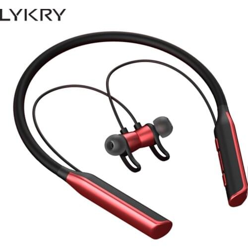 Sports Wireless Neckband Bluetooth Earphones HIFI Stereo Music Earbuds Bass IPX5 Waterproof Running Headsets with Microphone