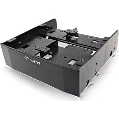 J0PB Hard Disk Conversion Rack Bracket Chassis Optical Drive Bit Multi-Functional HDD 5.25In to 3.5In Bracket Olmaster 2.5in