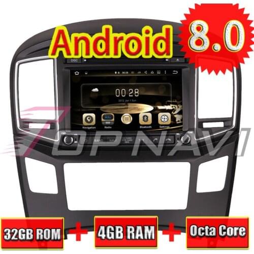 Topnavi Android 8.0 Car GPS Navigation for HYUNDAI H1 Grand Starex Royale i800 H-1 iLoad iMax 2016- Car DVD Multimedia Radio