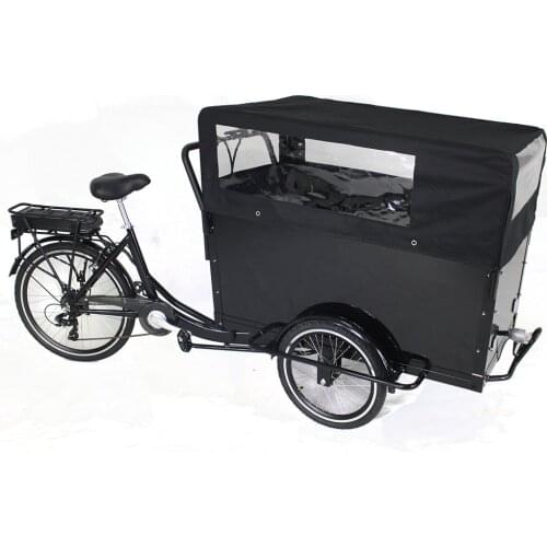 Three wheel front box pedal assist electric cheap cargo trike/cheap cargo bike
