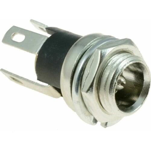 10 pack DC Power Socket Jack Connector Male Female Panel Mount PCB 2.1 x 5.5mm