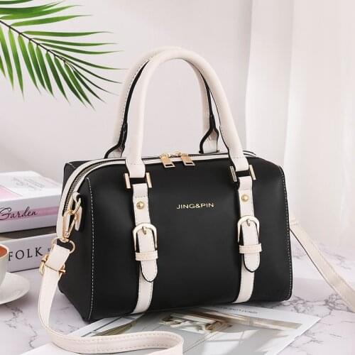 Female bag new design lady Korean fashion Boston pillow bag high quality PU leather shoulder messenger handbag bags for women