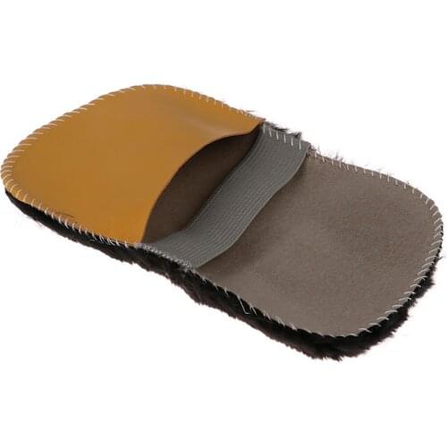 1Pc Shoe Cleaner Brush Soft Faux Wool Cloth Shoes Polisher Cleaning Cleaner Glove Brush Shoe Care