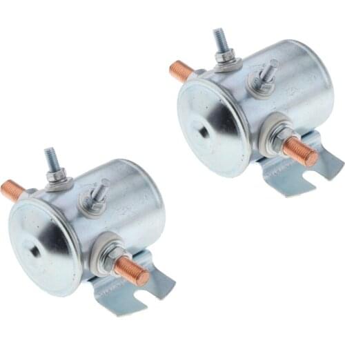2Pcs Solenoid Relay 12V DC 300 Amps Fits Golf Cart Marine RV Snowblower