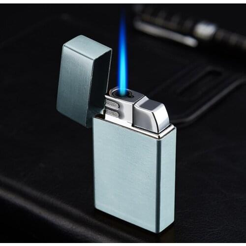 2021 NEW Portable Metal Windproof Cigarette Cigar Lighters Butane Gas Lighter 1300C Mini Turbo Torch Lighters Gadgets For Men